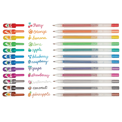 Yummy Yummy Scented Glitter Gel Pens - Set of 12 OOLY